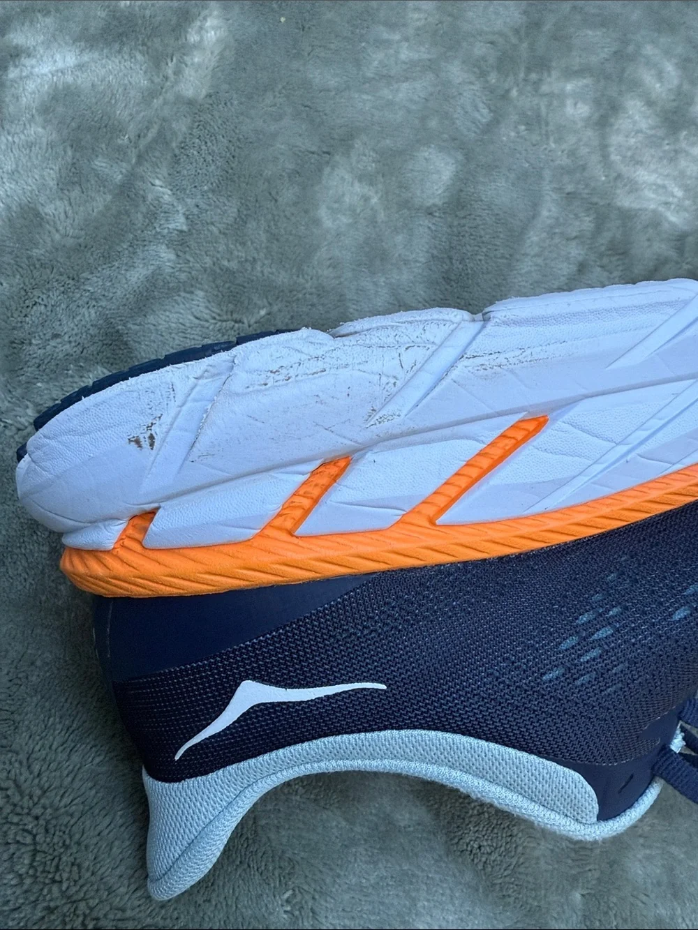 Hoka One One Women's Navy with Pink & Orange Accent Running Shoes
